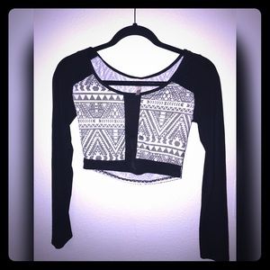 Aztec crop top